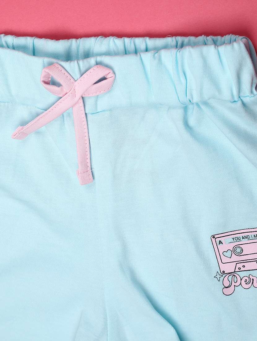 girls printed short sleeve t-shirt & shorts set - 22446903 -  Standard Image - 5