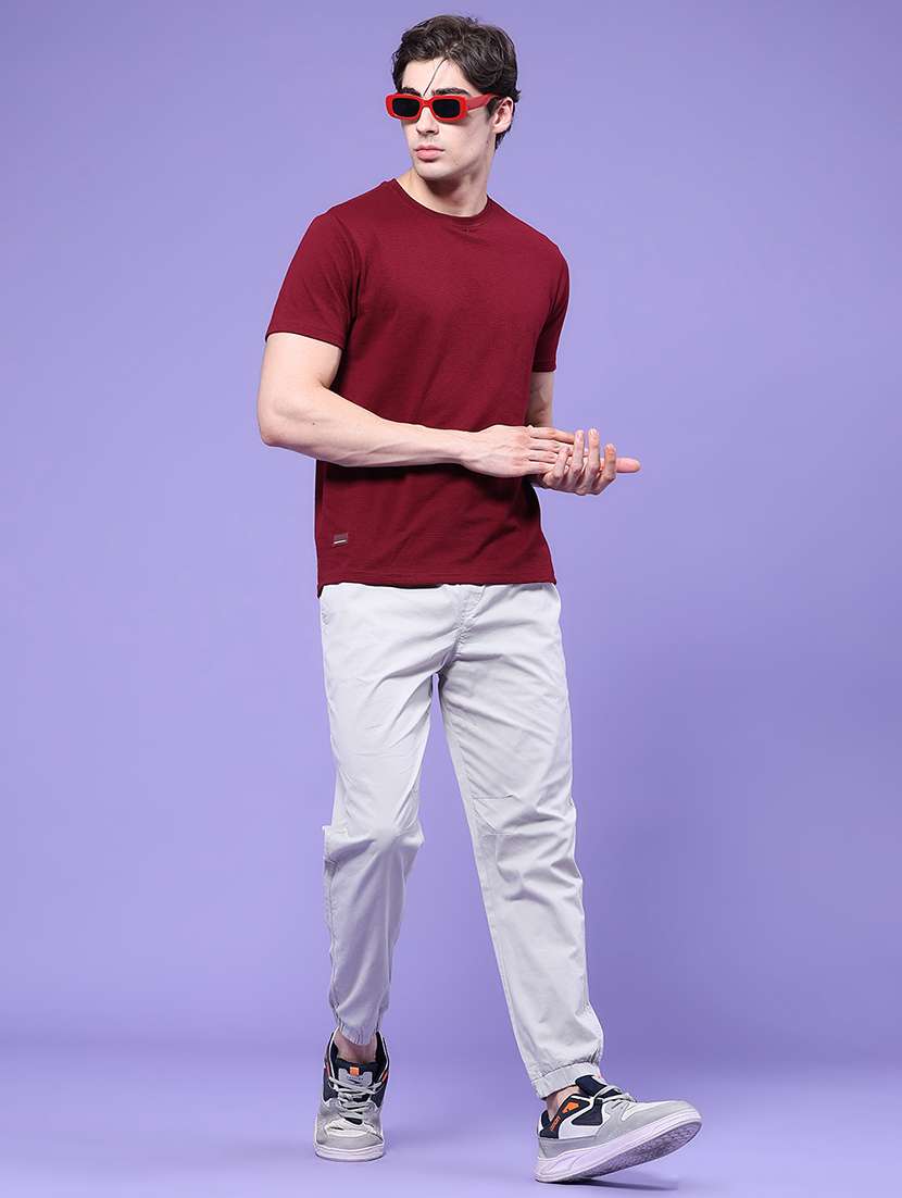 Men Solid Mid Rise Regular Fit Jogger - 22446978 -  Standard Image - 5