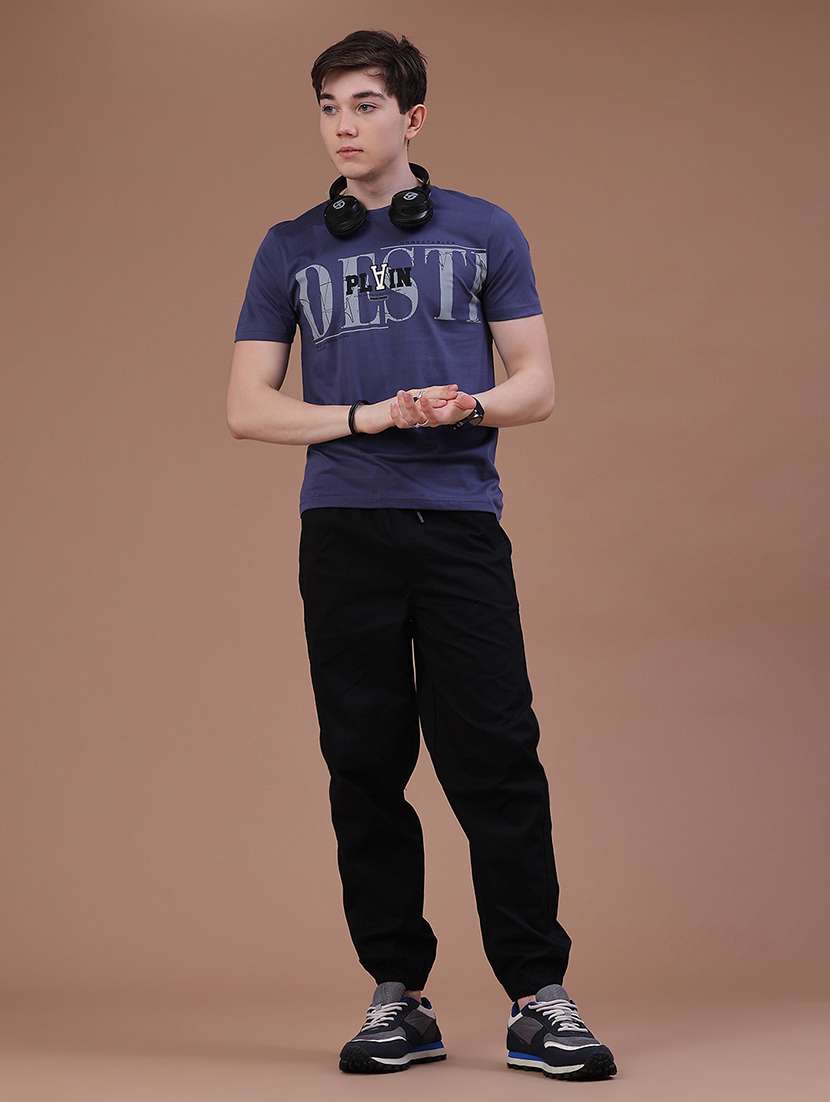 Men Solid Mid Rise Regular Fit Jogger - 22446988 -  Standard Image - 5