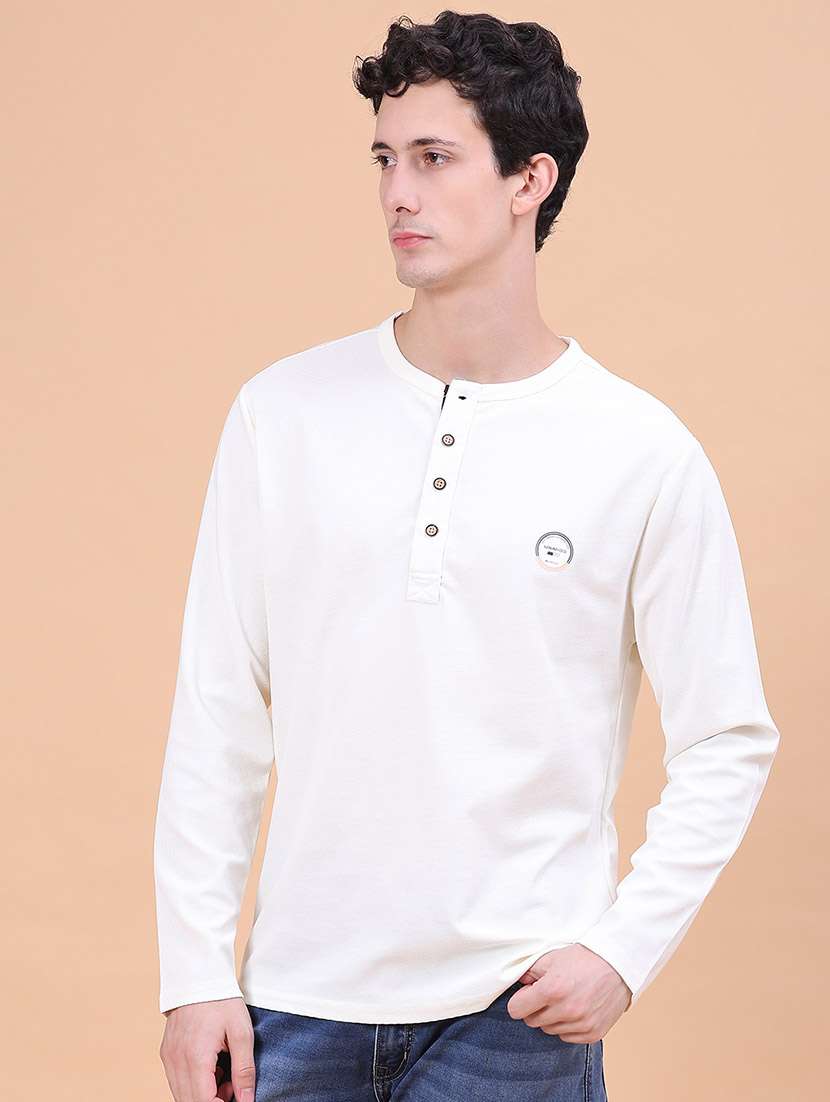 Men Solid Long Sleeves Regular Fit T-shirt - 22447134 -  Standard Image - 3