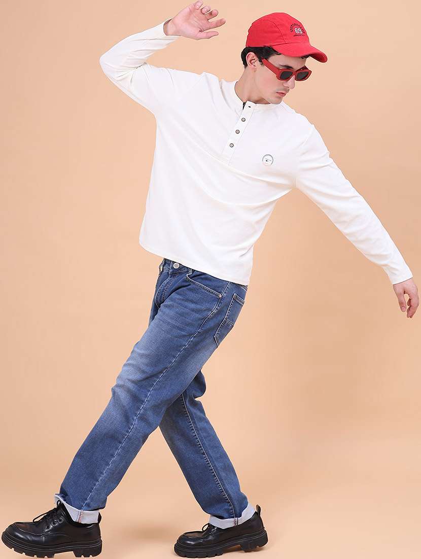Men Solid Long Sleeves Regular Fit T-shirt - 22447134 -  Standard Image - 5
