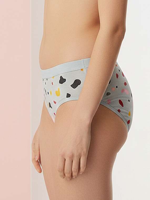 women pack of 3 printed mid rise hipster panty - 22447352 -  Standard Image - 3