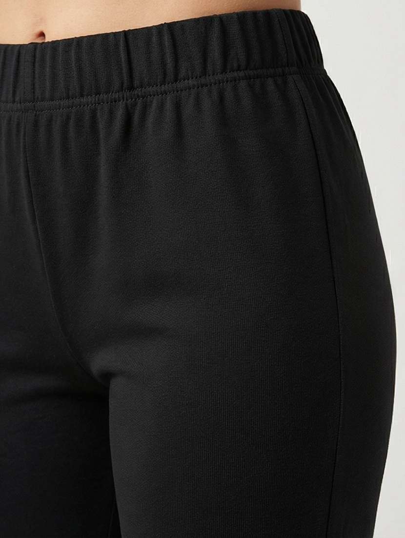 women solid mid rise ankle length leggings - 22447624 -  Standard Image - 3