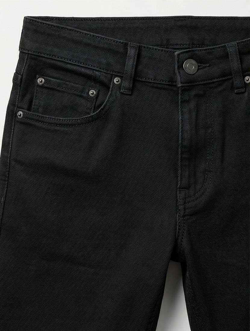 Men Plain High Rise Full Length Tapered Jeans - 22447630 -  Standard Image - 3