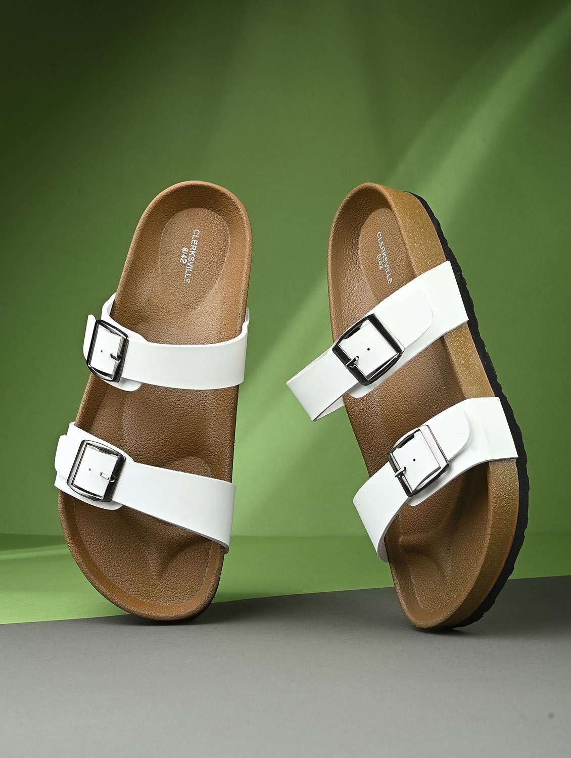 men solid slip on sandal