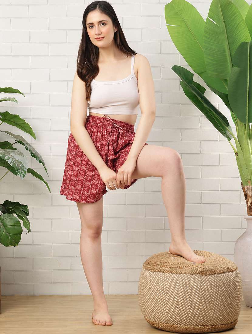 women pack of 2 printed loungewear shorts - 22447726 -  Standard Image - 5