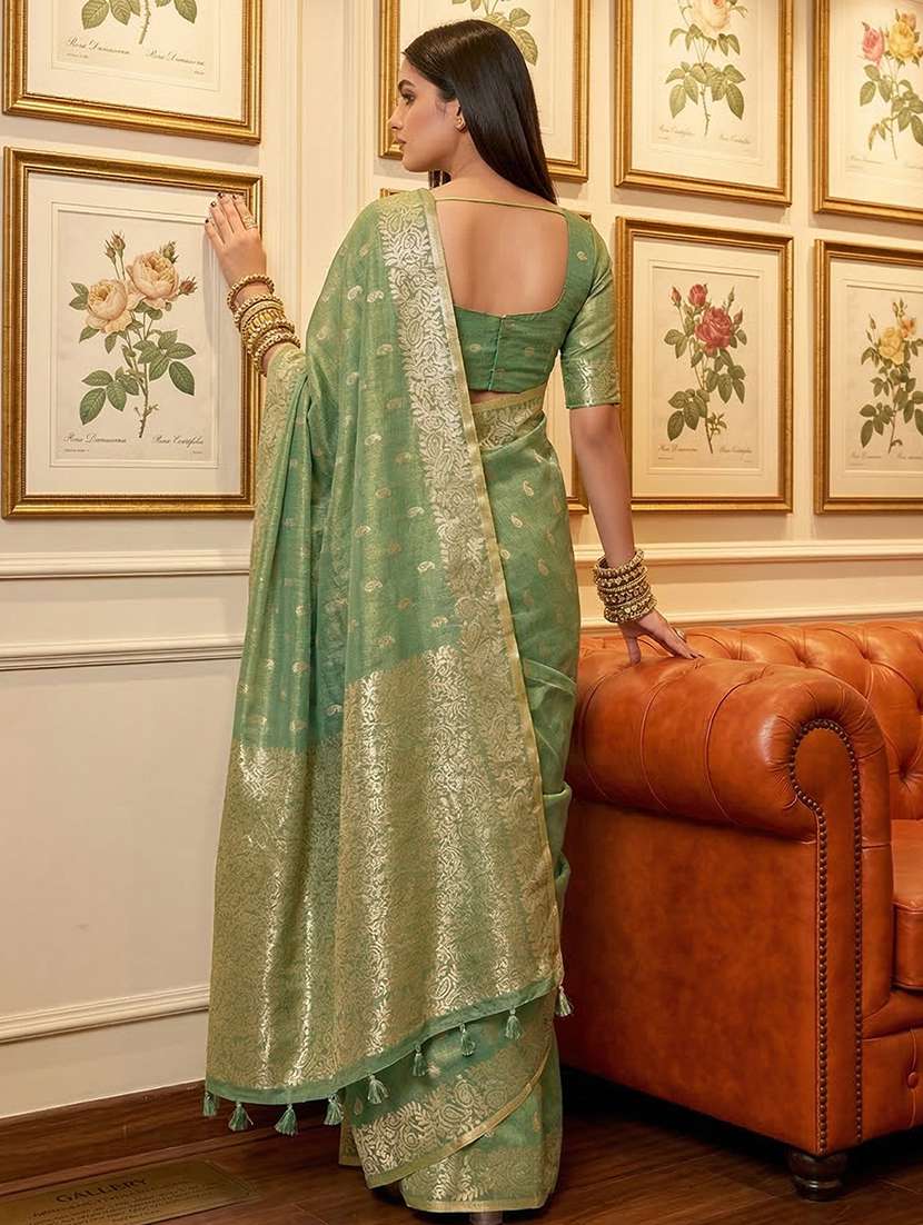 women self design banarasi saree with blouse - 22447891 -  Standard Image - 3
