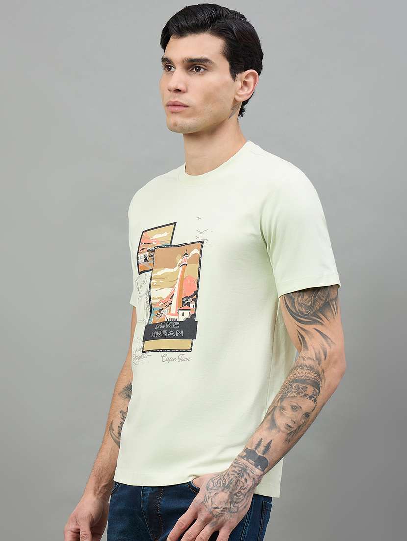 men printed short sleeve t-shirt - 22447939 -  Standard Image - 3