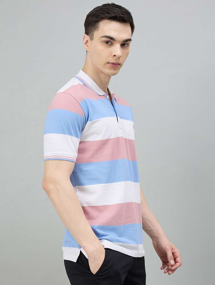 Pink Cotton Blend Plain Tshirt - 22447961 -  Standard Image - 3