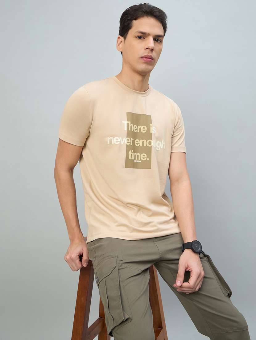 Men Printed Short Sleeve Round T-shirt - 22447998 -  Standard Image - 5