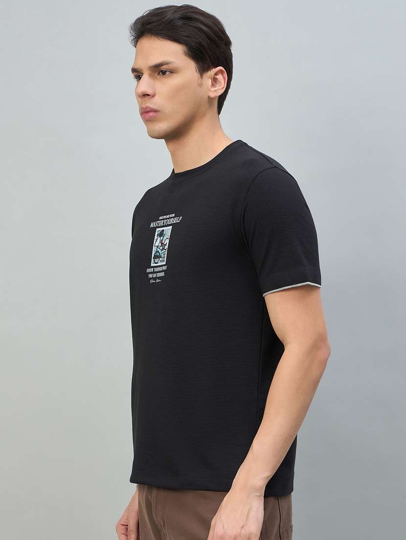 men printed short sleeve round t-shirt - 22448001 -  Standard Image - 3
