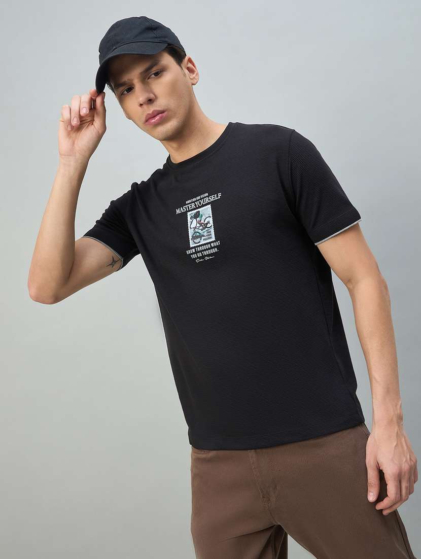 men printed short sleeve round t-shirt - 22448001 -  Standard Image - 5