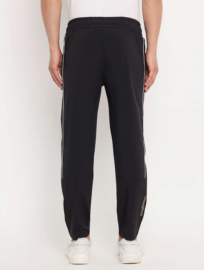 men solid mid rise full length track pant - 22448031 -  Standard Image - 3
