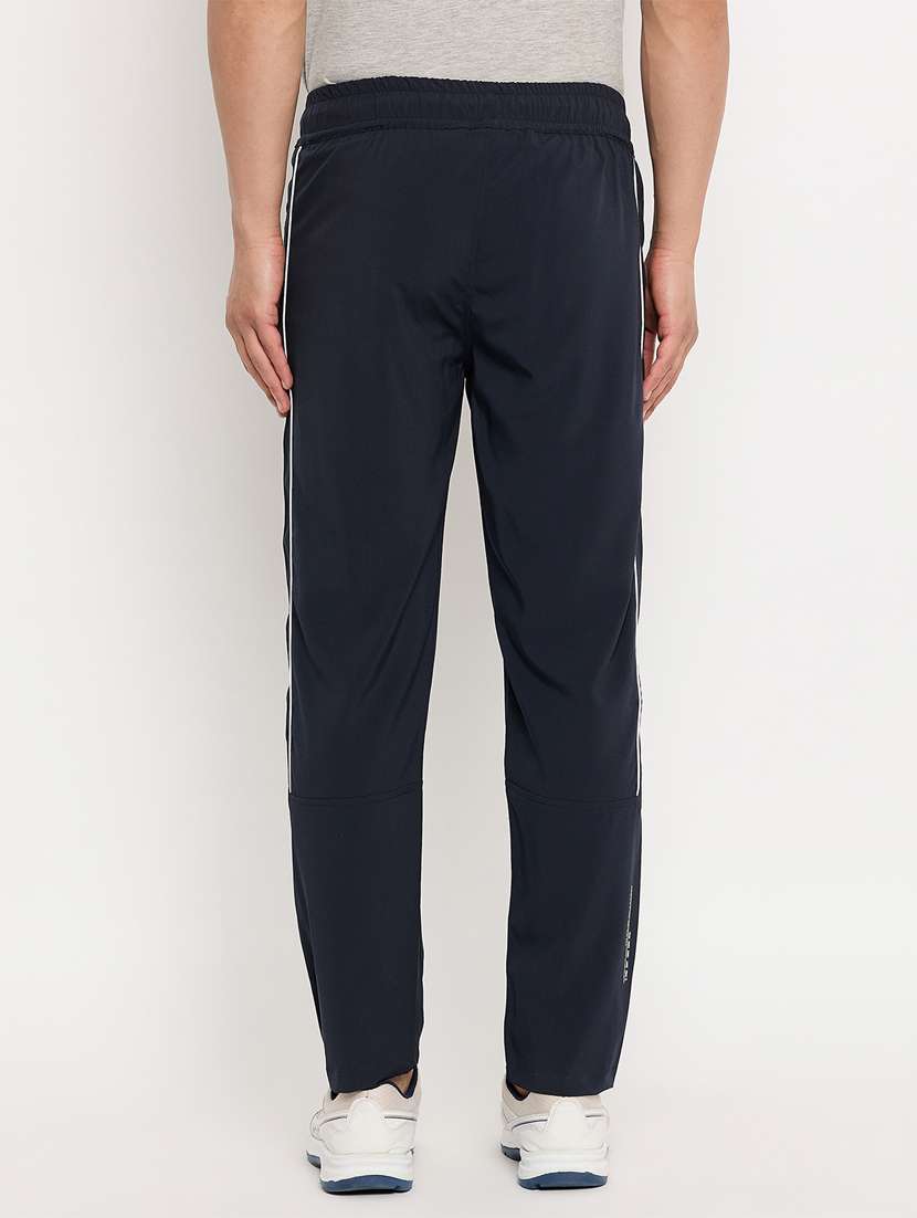 men navy blue nylon full length track pant - 22448033 -  Standard Image - 3