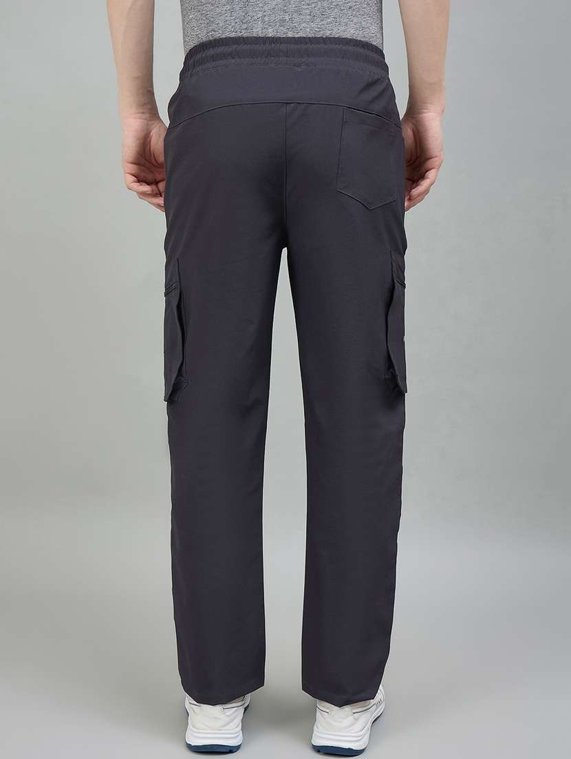 Men Grey Nylon Full Length Track Pant - 22448036 -  Standard Image - 3