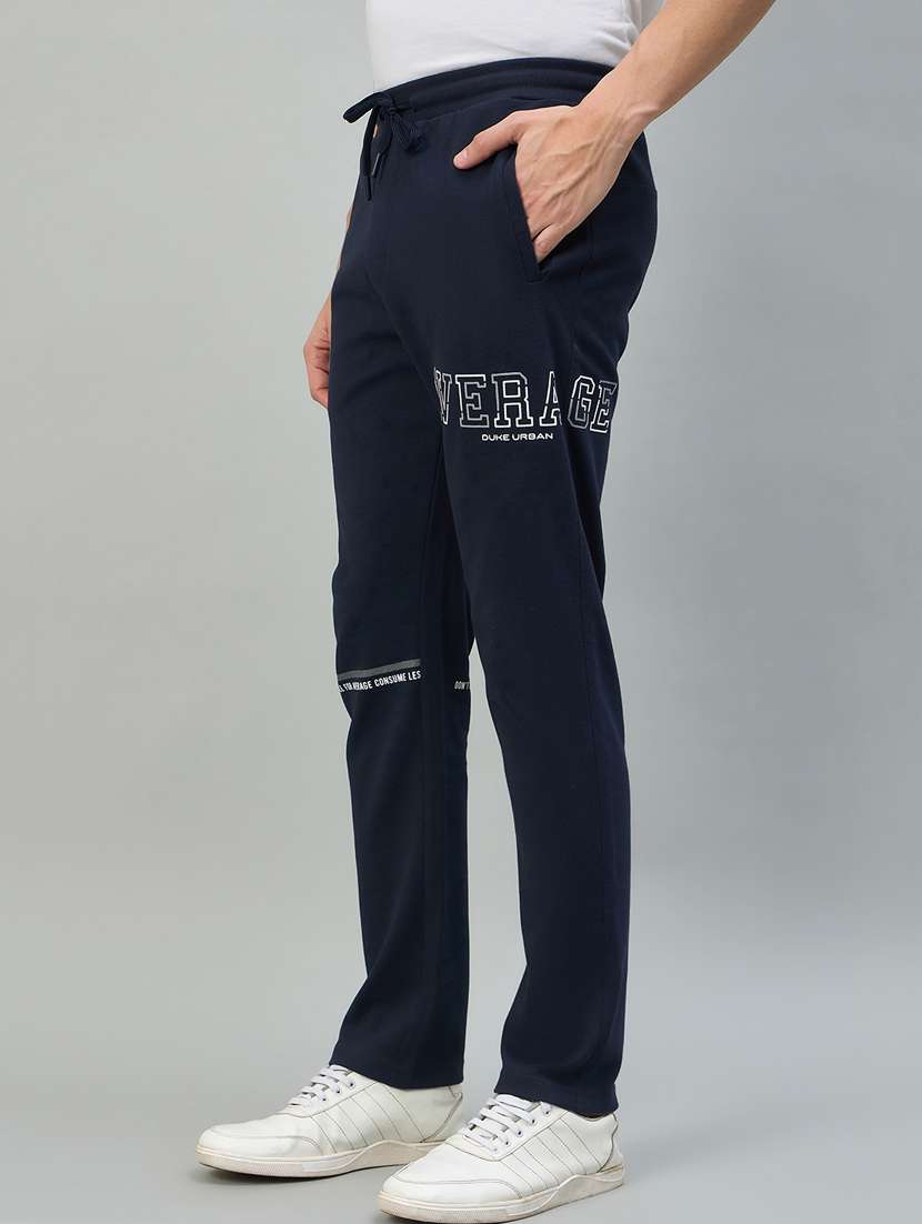 men cotton blend  full length track pant