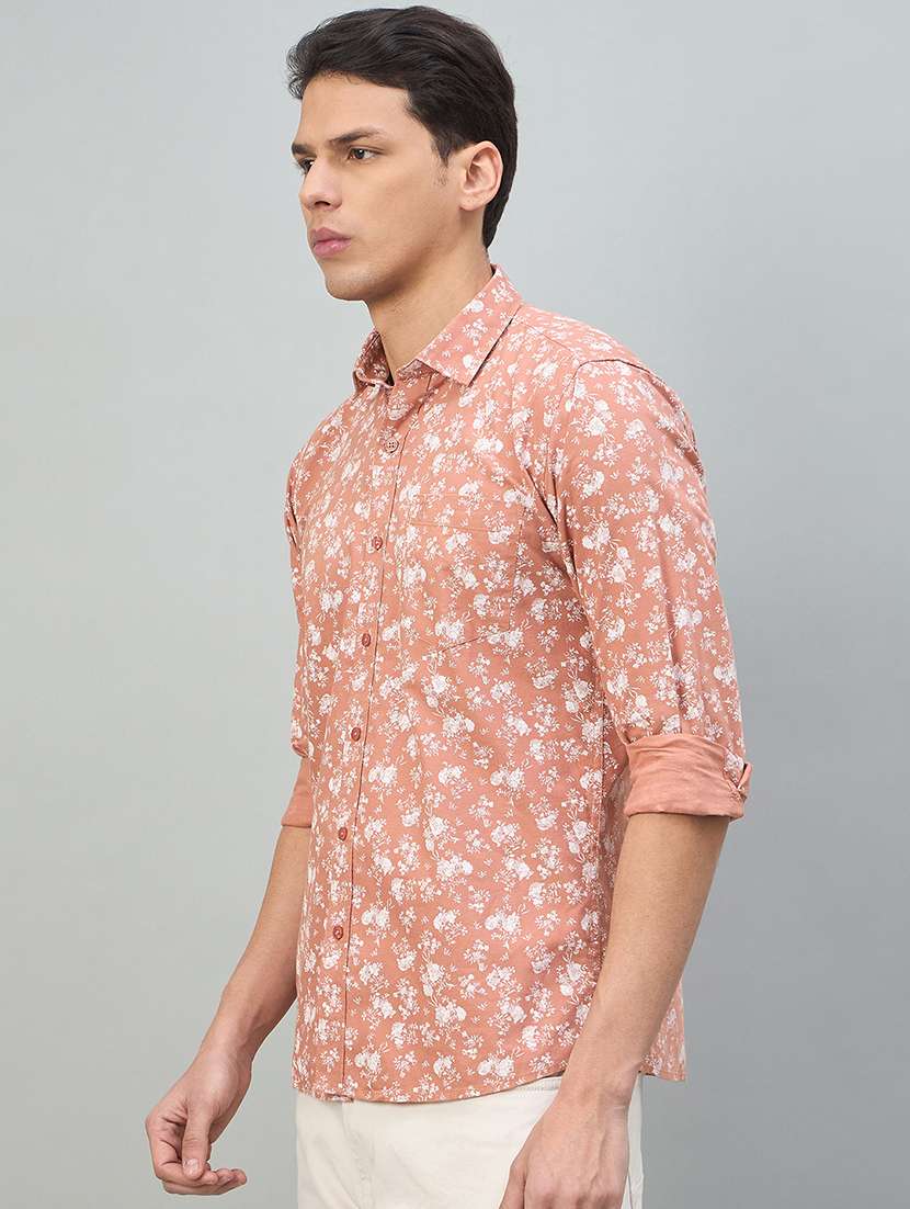 Men Printed Long Sleeve Slim Fit Casual Shirt - 22448277 -  Standard Image - 3