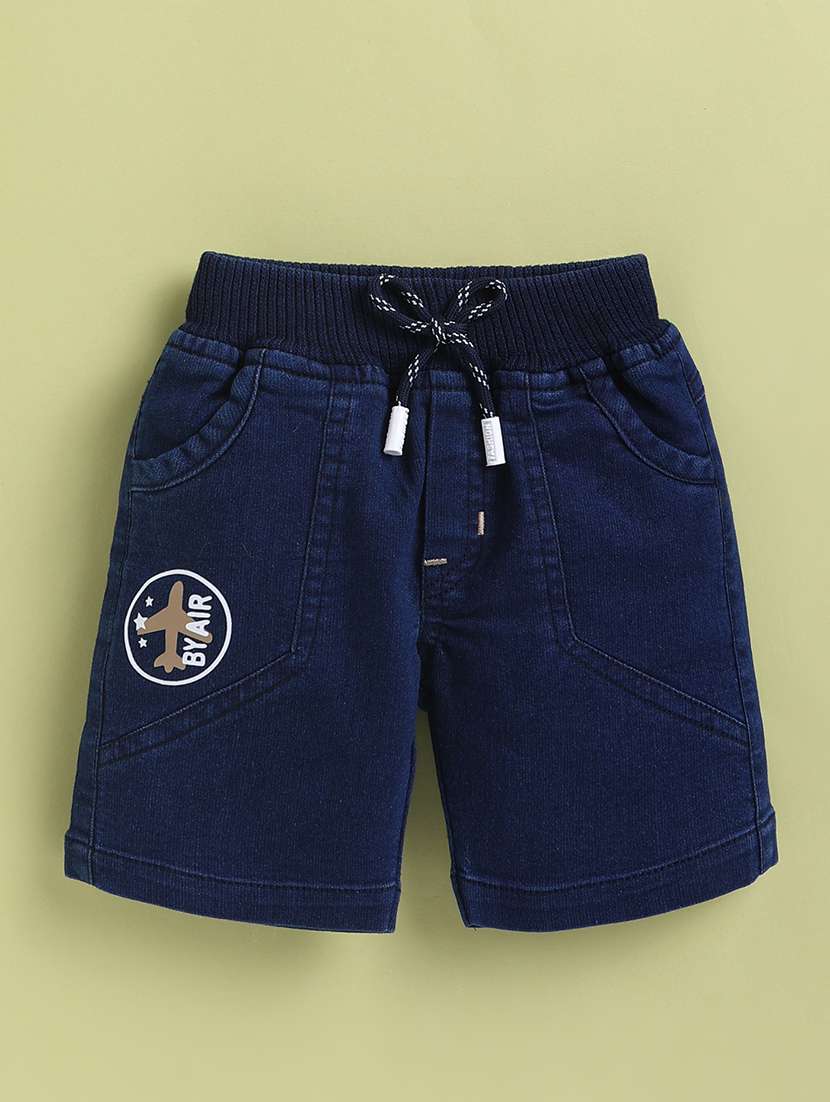 boys beige cotton blend shorts set co-ords set - 22448455 -  Standard Image - 3