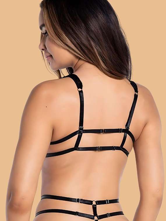 women self designed lace bra and panty set - 22448544 -  Standard Image - 3