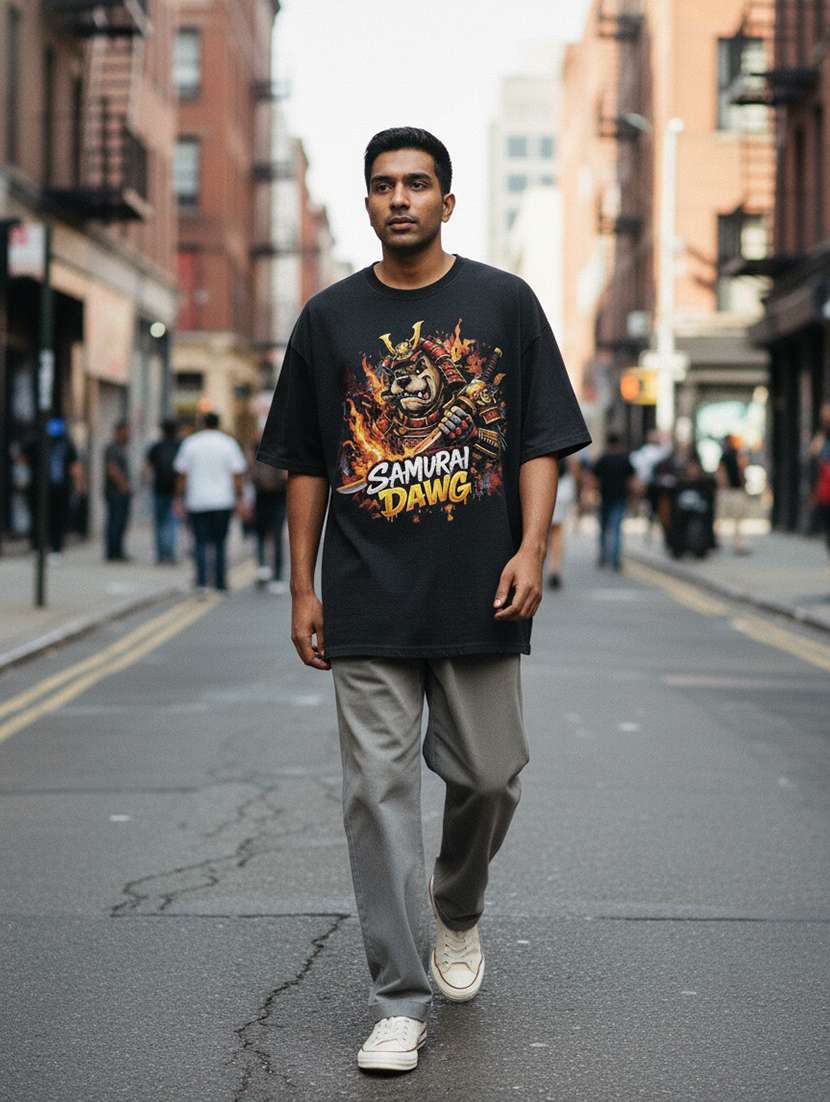 men printed short sleeve oversized t-shirt - 22448702 -  Standard Image - 3