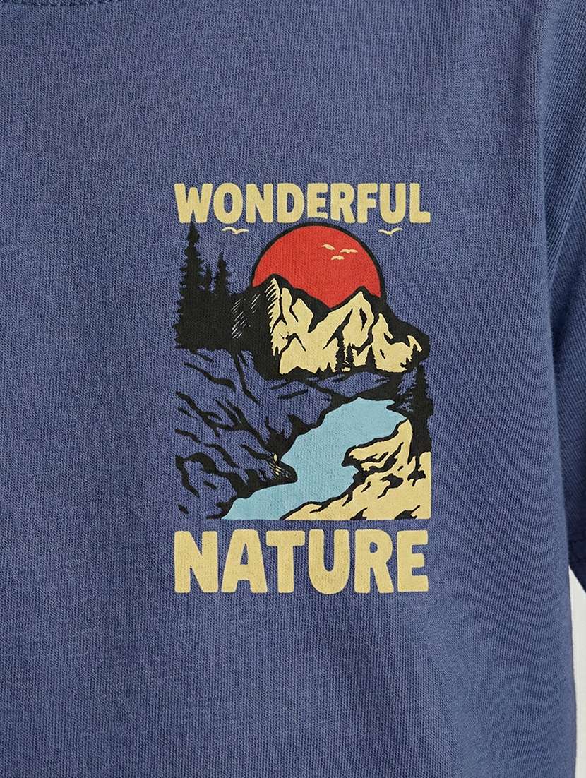 boys blue cotton t-shirt - 22448781 -  Standard Image - 3