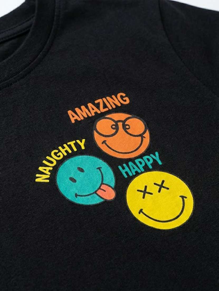 boys black cotton t-shirt - 22448783 -  Standard Image - 3