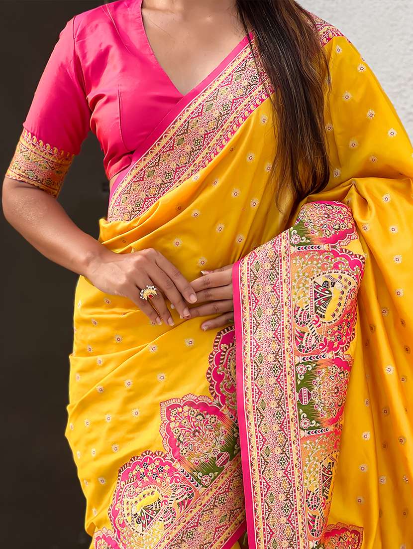 women self design bordered saree with blouse - 22448894 -  Standard Image - 5