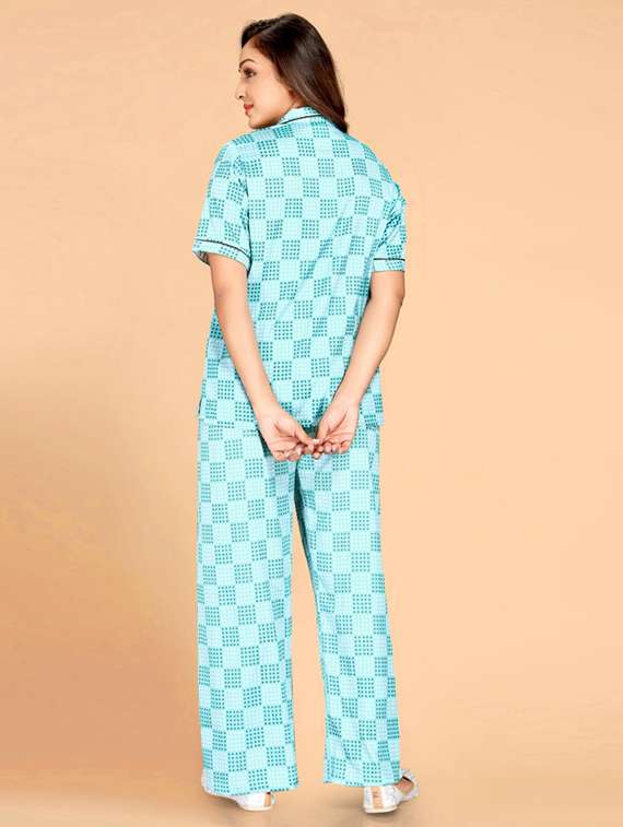 Women Printed Nightwear Pyjama Set - 22449043 -  Standard Image - 3