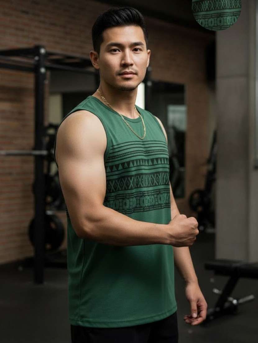 men multi colored cotton chest print t-shirt - 22449055 -  Standard Image - 5