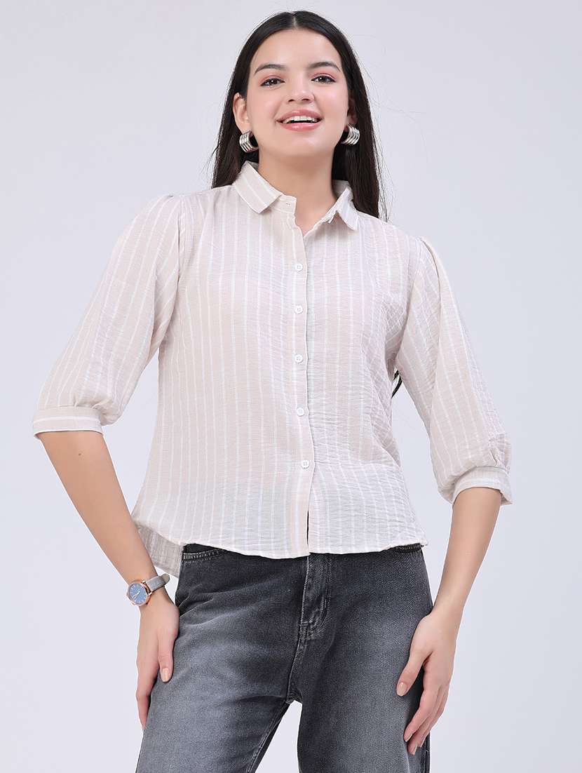 women printed collared regular shirt - 22449271 -  Standard Image - 3