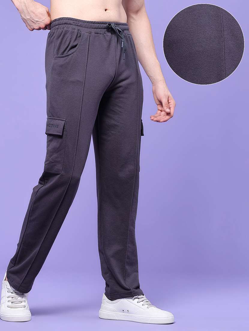 Men Solid Mid Rise Regular Fit Cargo - 22449335 -  Standard Image - 3