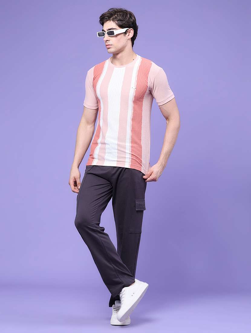 Men Solid Mid Rise Regular Fit Cargo - 22449335 -  Standard Image - 5