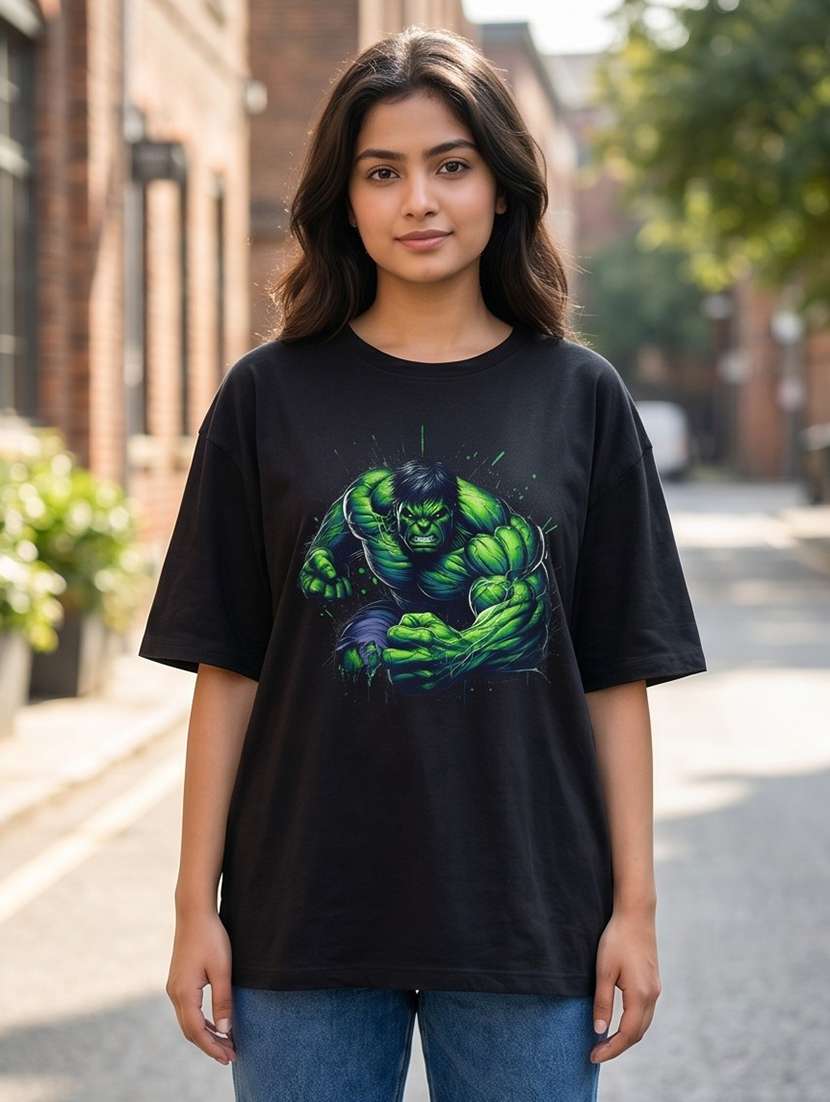 women graphic drop sleeve oversized t-shirt