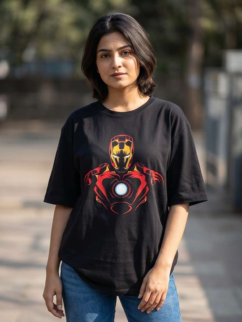 women graphic drop sleeve oversized t-shirt
