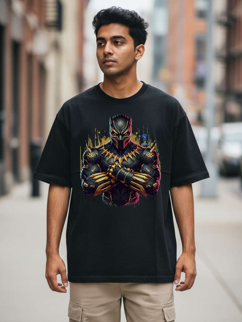 men graphic short sleeve oversized t-shirt