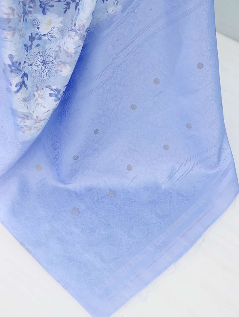 women printed bordered saree with blouse - 22449857 -  Standard Image - 3