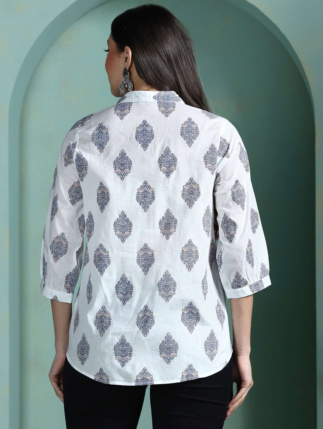 women white cotton a-line tunic - 22449896 -  Standard Image - 3