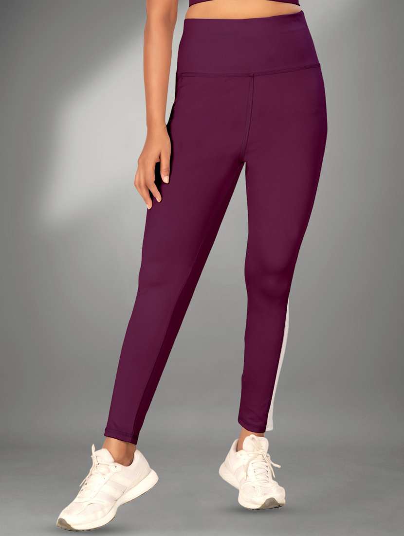 women black polyester track pant - 22450152 -  Standard Image - 3