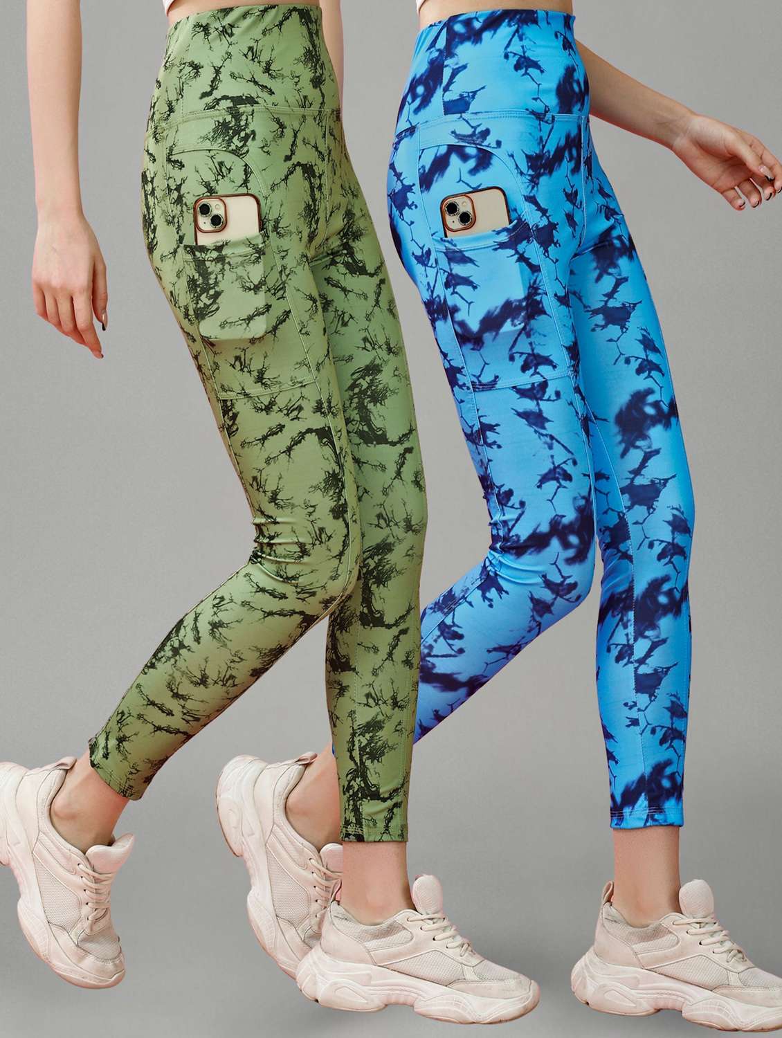 women multi colored polyester track pant