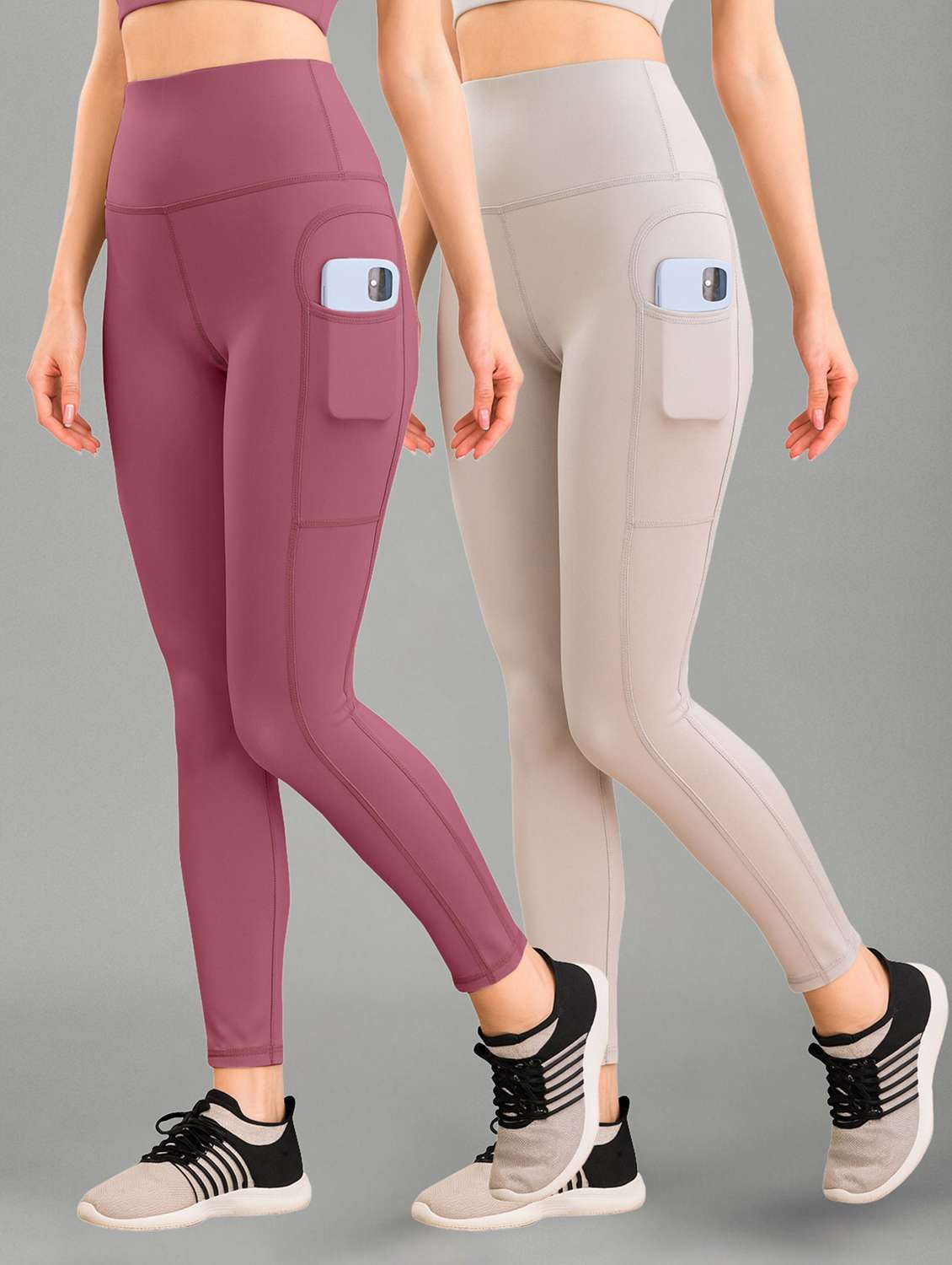 women pink polyester track pant
