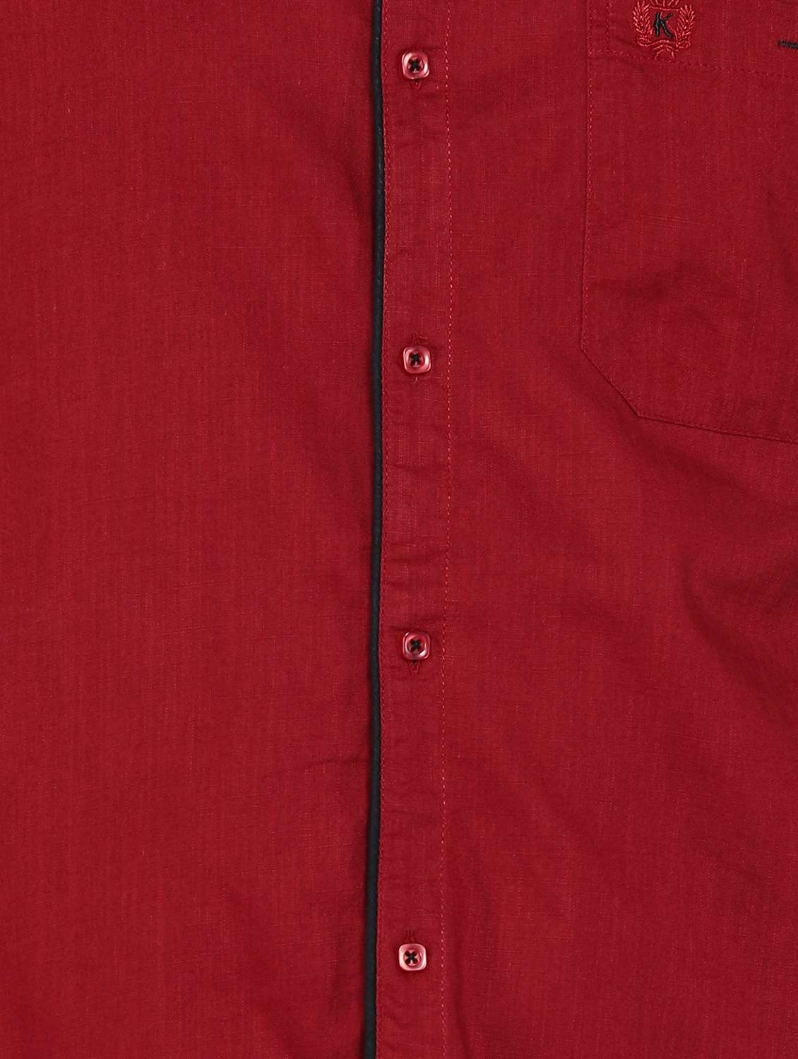 men solid long sleeve regular fit casual shirt - 22450333 -  Standard Image - 5