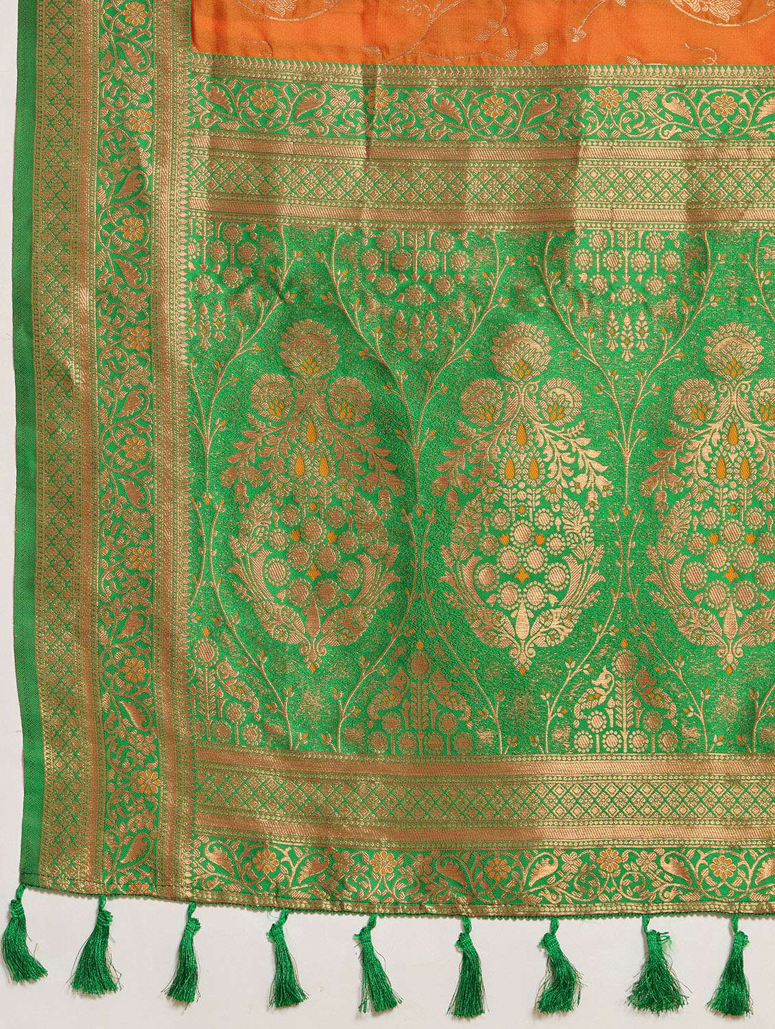 women self design banarasi saree with blouse - 22450340 -  Standard Image - 5