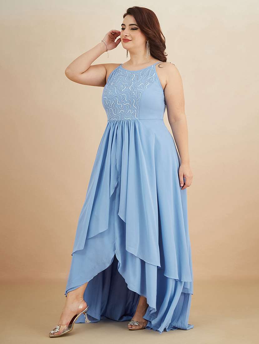 women sequined sleeveless layered dress - 22450506 -  Standard Image - 3