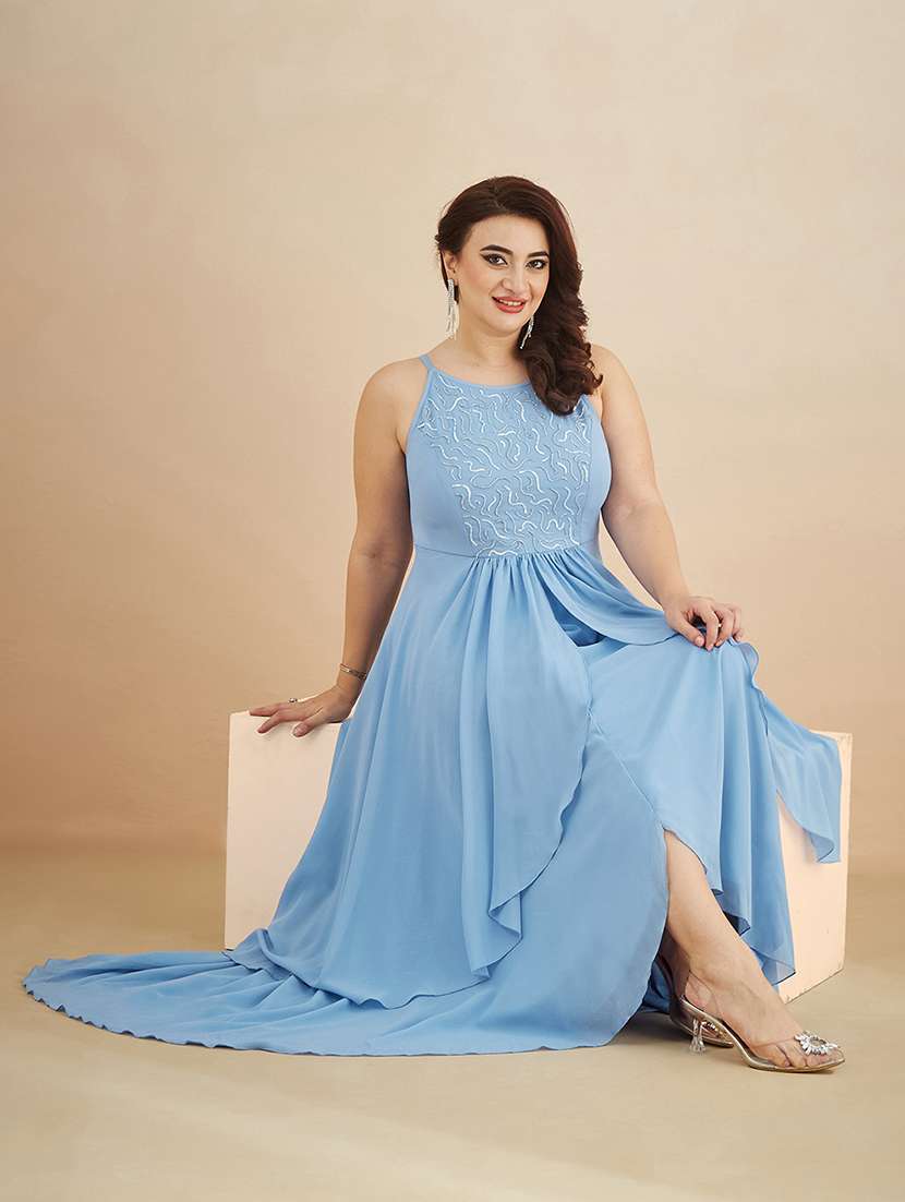 women sequined sleeveless layered dress - 22450506 -  Standard Image - 5