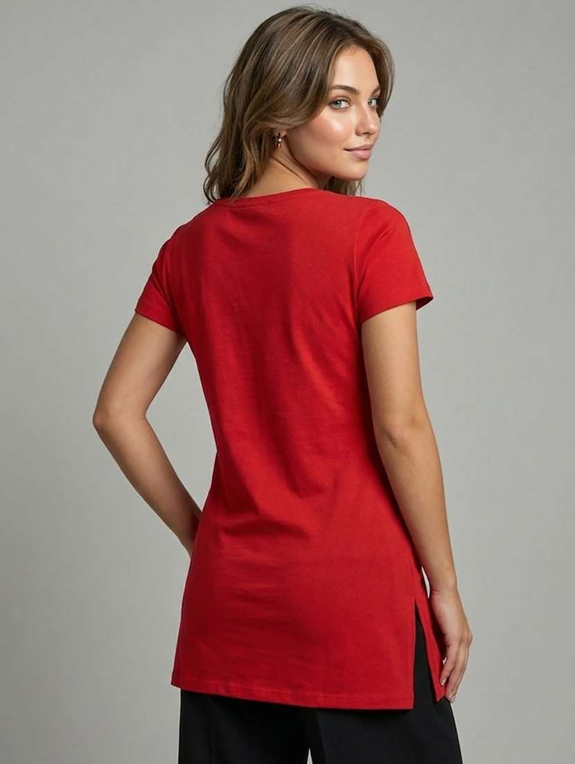 women printed short sleeve loungewear t-shirt - 22450964 -  Standard Image - 3