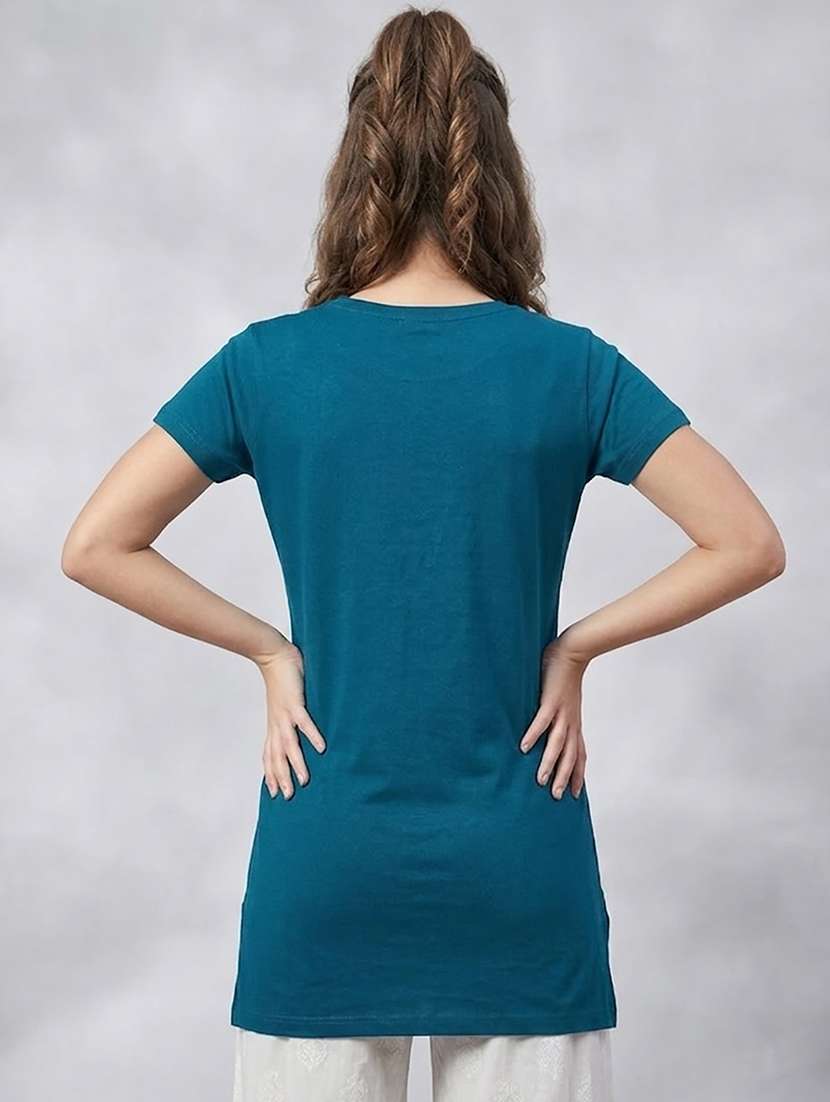 women printed short sleeve loungewear t-shirt - 22450977 -  Standard Image - 3
