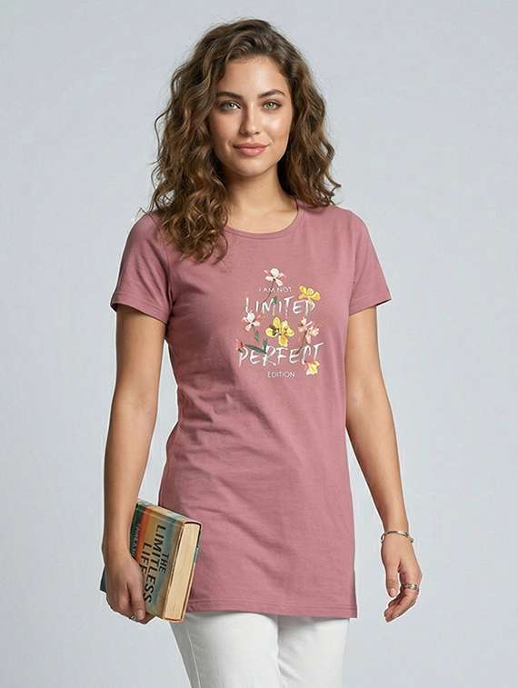 women printed short sleeve loungewear t-shirt