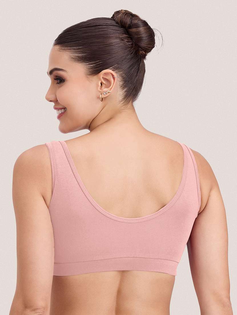 women solid full coverage sports bra - 22451100 -  Standard Image - 3