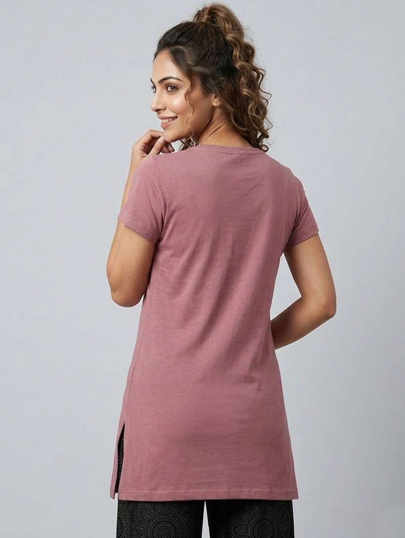 women printed short sleeve loungewear t-shirt - 22451171 -  Standard Image - 3