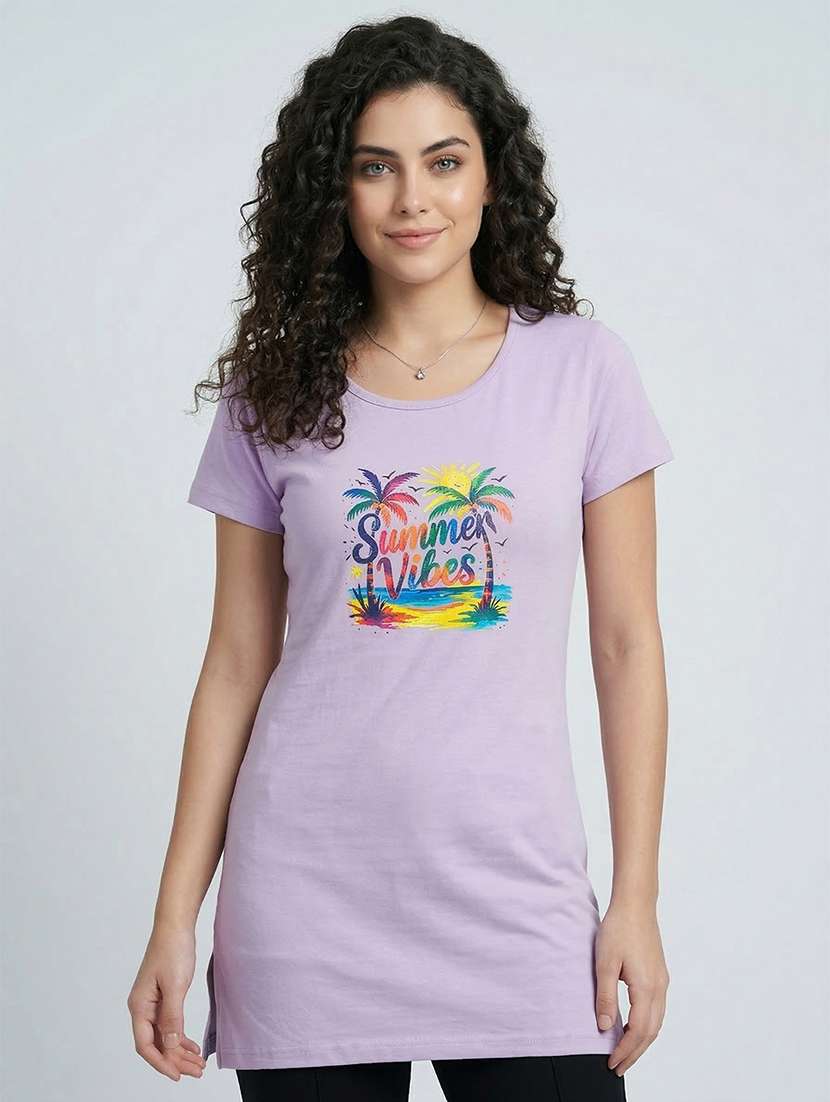 women printed short sleeve loungewear t-shirt